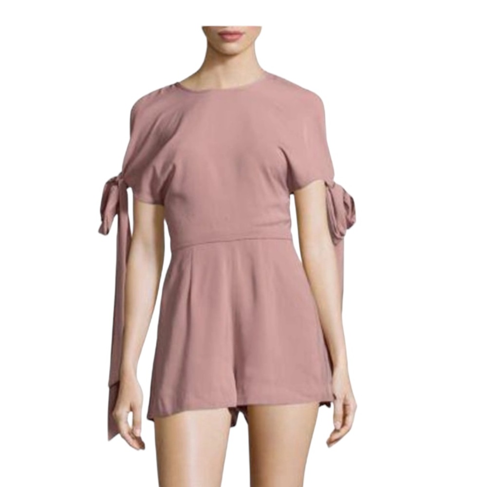 NWT Keepsake The Label Divinity Playsuit Cold Shoulder Romper in Musk Co…